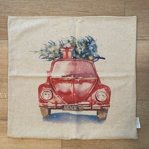 Holiday VW Bug Pillow Sham 19"x19"